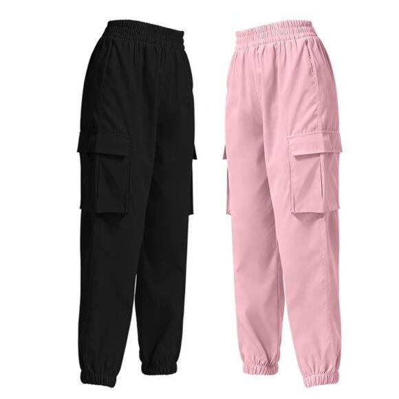 2 Piece Elastic Waist Cargo Pants - Picture 6 of 16